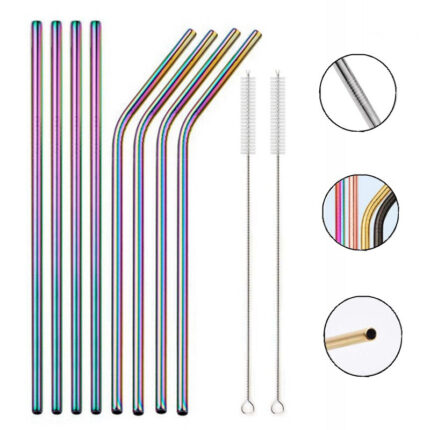 Metal reusable straw