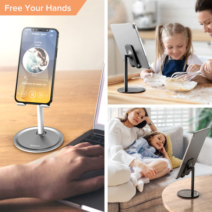 Foldable desktop phone stand