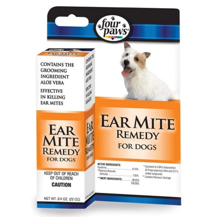 Four paws aloe ear mite therapy for dogs