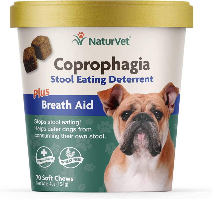 Naturvet – coprophagia stool eating deterrent plus breath aid